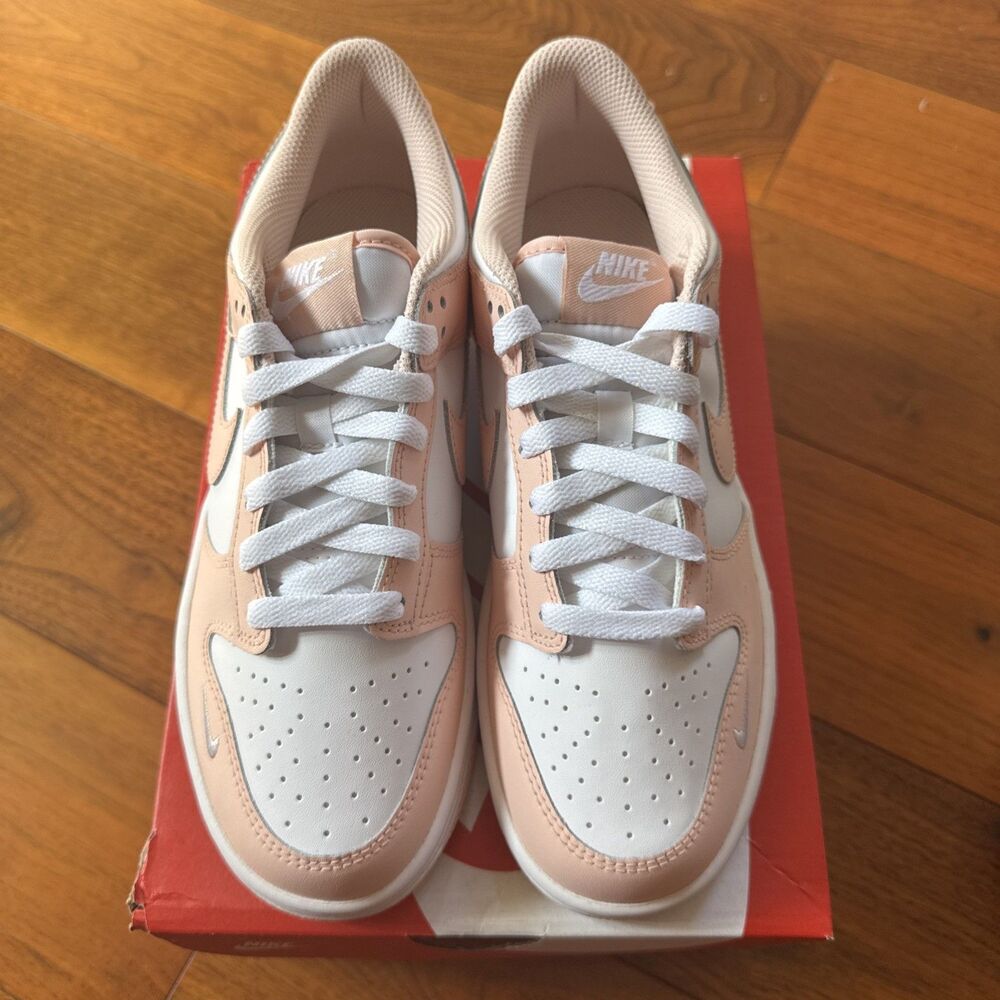 New in Box Nike Dunk Low GS White/Washed Coral Size 6.5 Youth